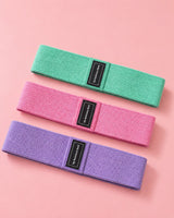 Hip Resistance Bands Set of 3 | Booty & Glute Training | Non-Slip Fabric | Home Workout Women