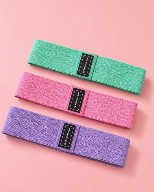 Hip Resistance Bands Set of 3 | Booty & Glute Training | Non-Slip Fabric | Home Workout Women
