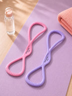 Figure-8 Resistance Band, Premium Silicone, 15 & 25 lbs, Anti-Slip