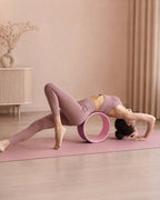 Yoga Wheel for Back and Spine Stretching, 12 in, TPE Foam + PP Core