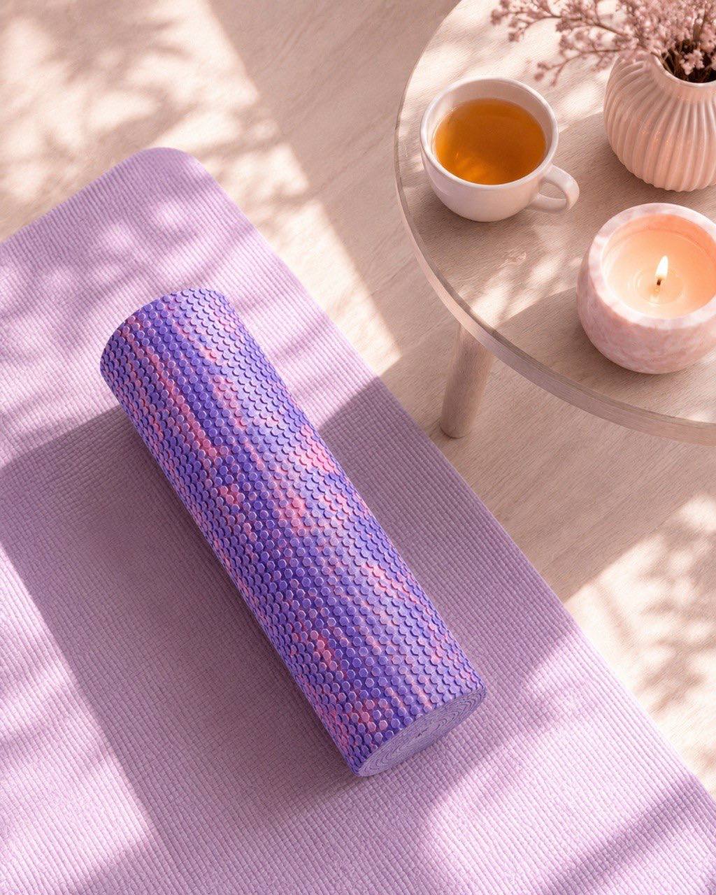 Hexagonal Foam Roller, Premium EVA, 45x15 cm, 200 kg, Waterproof