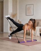 The Pilates Stick Portable Reformer Bar, 92 cm, High-Elastic Loops