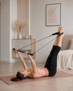 The Pilates Stick Portable Reformer Bar, 92 cm, High-Elastic Loops