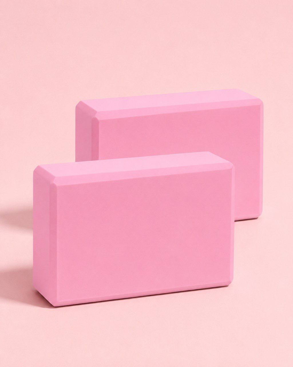 EVA Yoga Blocks Set of 2, High-Density Foam, Non-Slip for Pilates