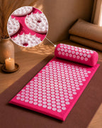 Acupressure Mat Set with Pillow, Back Neck & Feet Massage Circulation