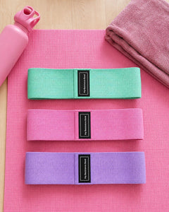 Hip Resistance Bands Set of 3 | Booty & Glute Training | Non-Slip Fabric | Home Workout Women
