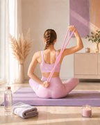 Figure-8 Resistance Band, Premium Silicone, 15 & 25 lbs, Anti-Slip