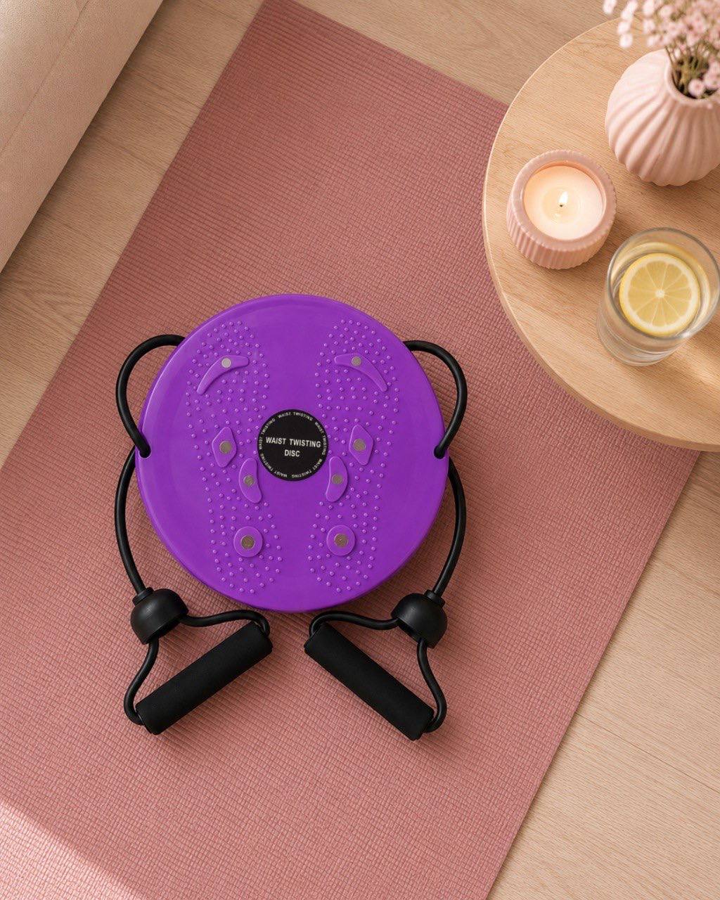 Twist Disc 360° Silent, Resistance Bands, 25 cm, Holds 100 kg