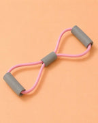 5-Piece Pilates & Yoga Resistance Set, EVA Foam & Elastic, Soft Pink